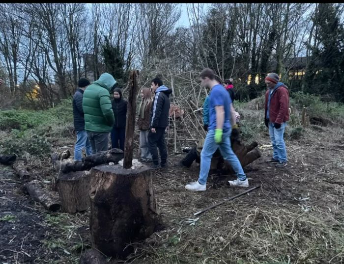 Willow weaving activity at Greenacre