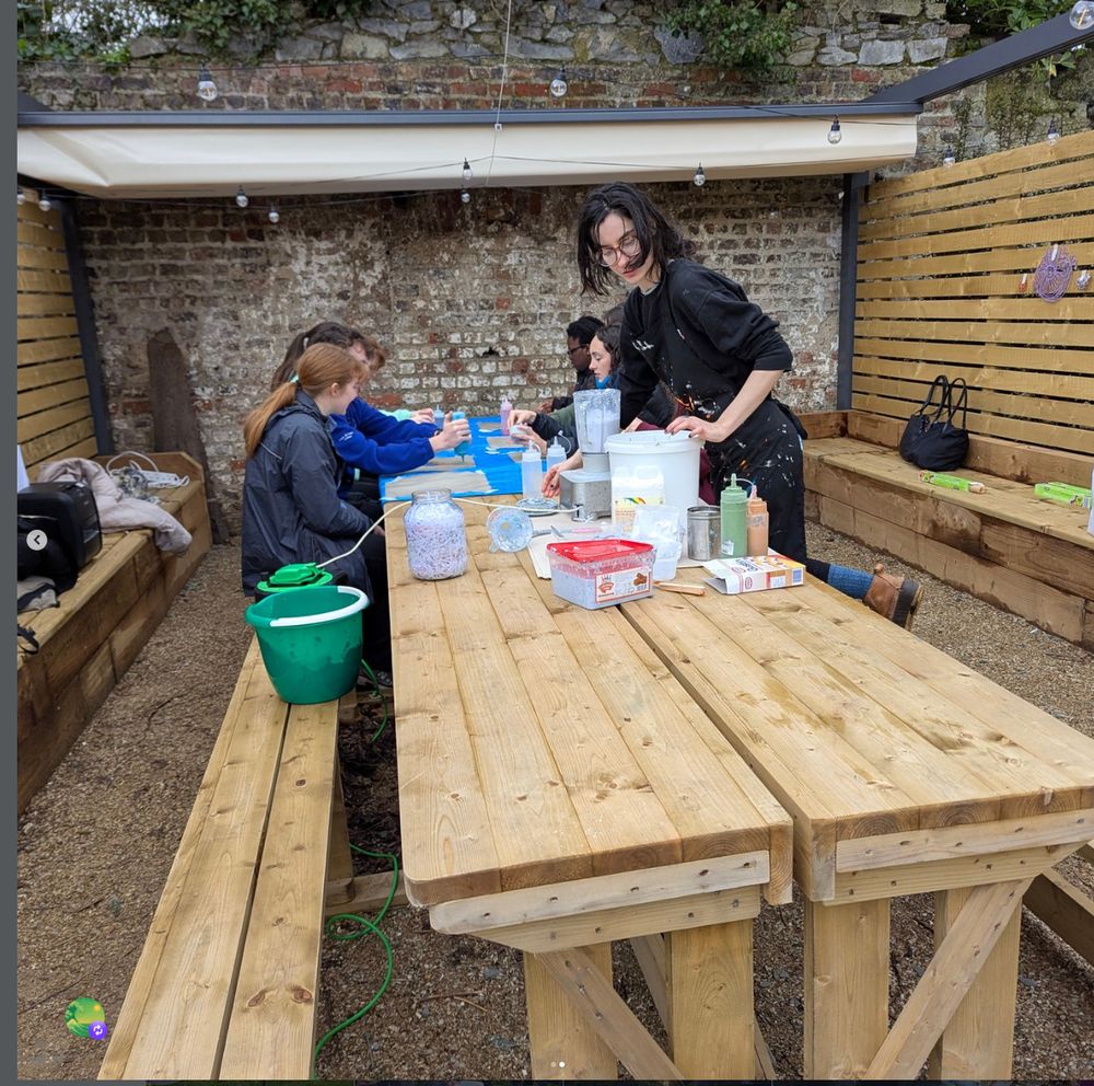 Papermaking workshop at Greenacre